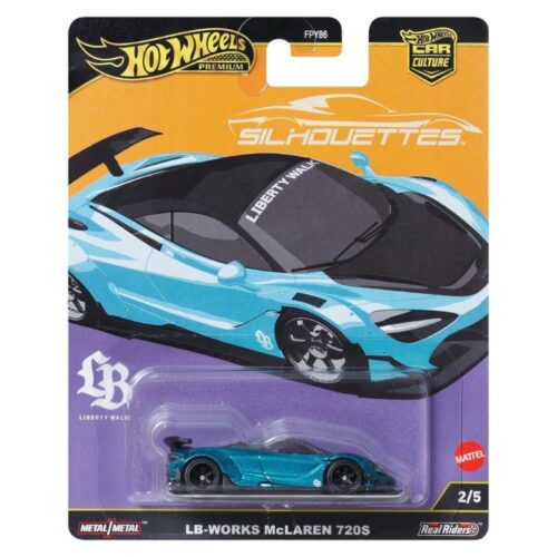 1:64 Hot Wheels Premium Silhouettes 2025 JBK47 LB-WORKS McLaren 720S blue