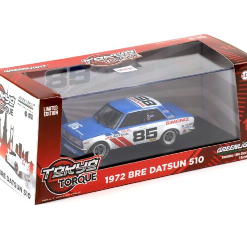 1:43 Greenlight 1972 BRE Datsun 510 Bobby Allison #85 Brock Racing Enterprises