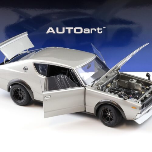 1:18 AUTOart Nissan Skyline 2000 GT-R (KPGC110) Tuned Version silver 77466