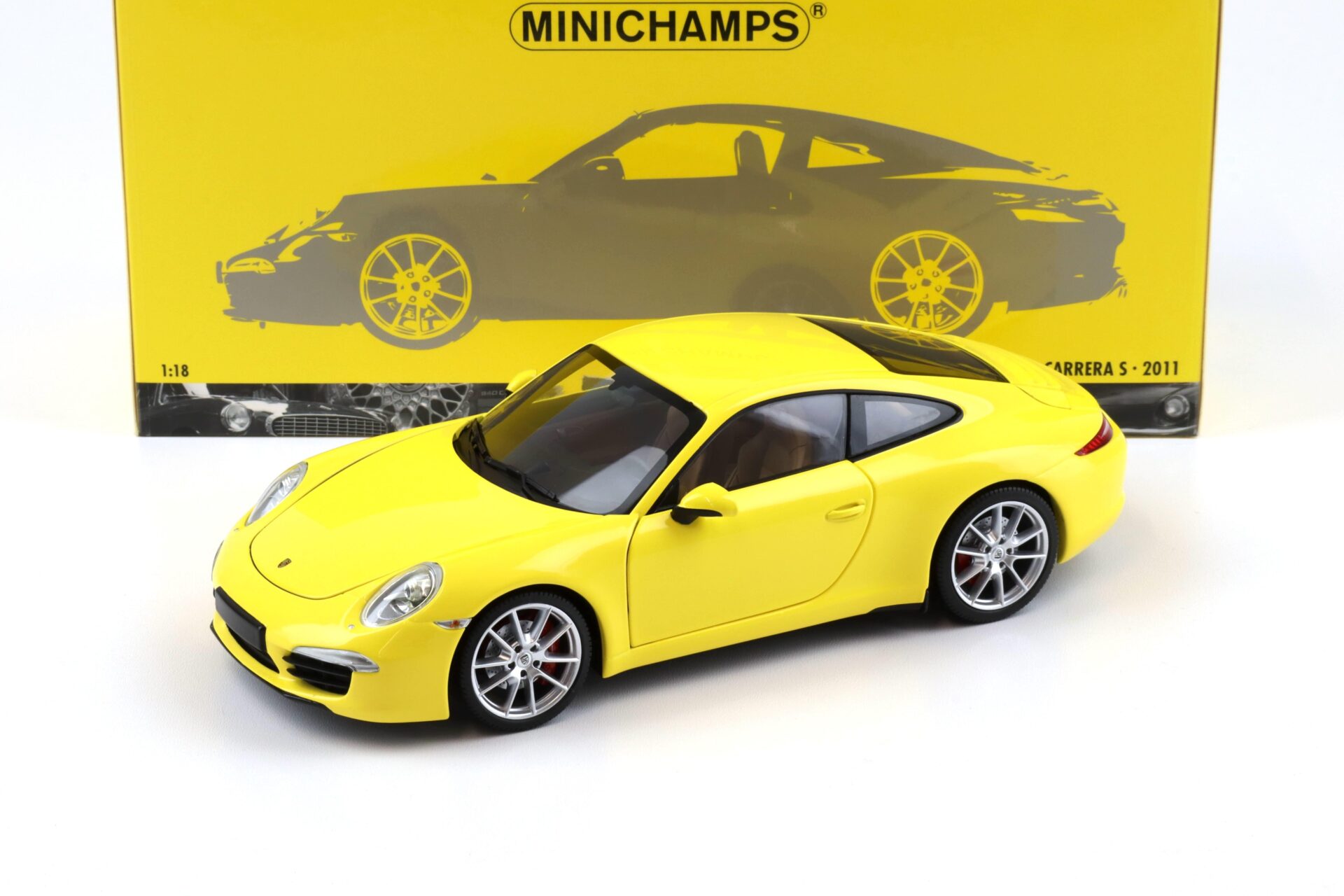 1:18 Minichamps Porsche 911 991 Carrera S Coupe 2011 yellow
