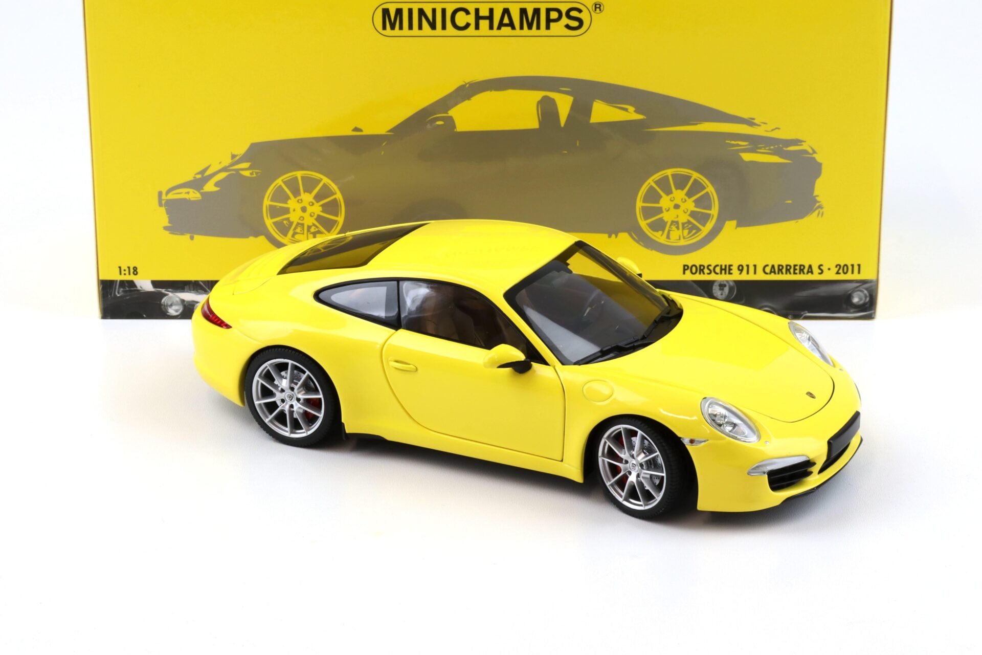 1:18 Minichamps Porsche 911 991 Carrera S Coupe 2011 yellow