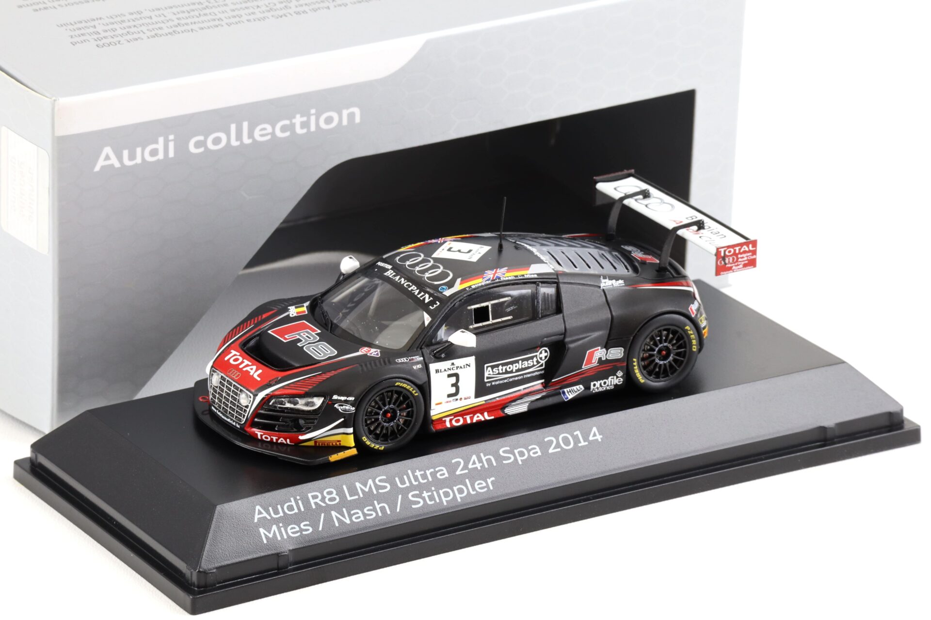 ID 98907 orig 1.jpg 1:43 Spark Audi R8 LMS Ultra 24h SPA 2014 #3 Mies/Nash/Stippler DEALER VERSION