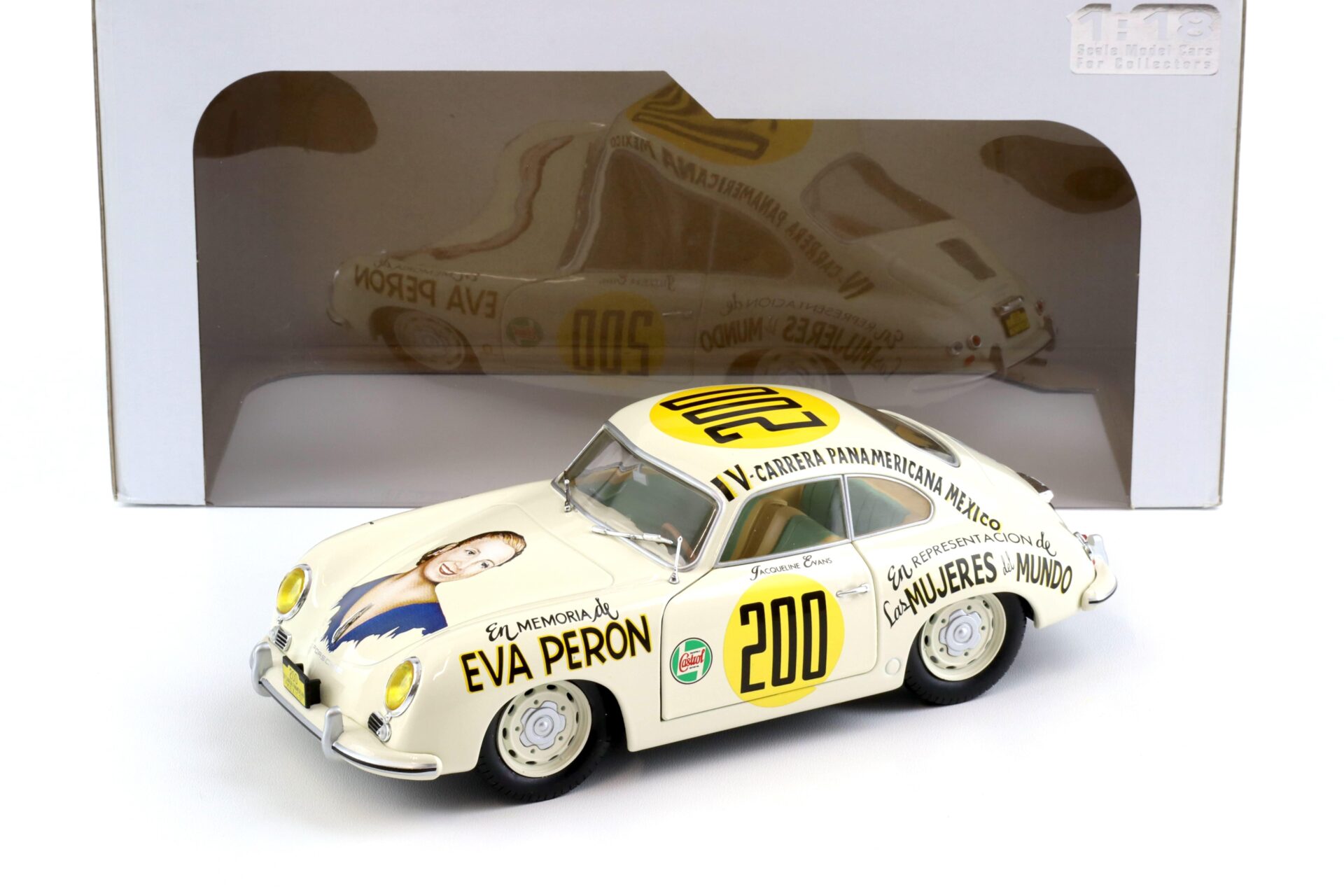 ID 98943 orig 1.jpg 1:18 Solido Porsche 356 PRE-A #200 Carrera Panamericana Mexico 1953 beige