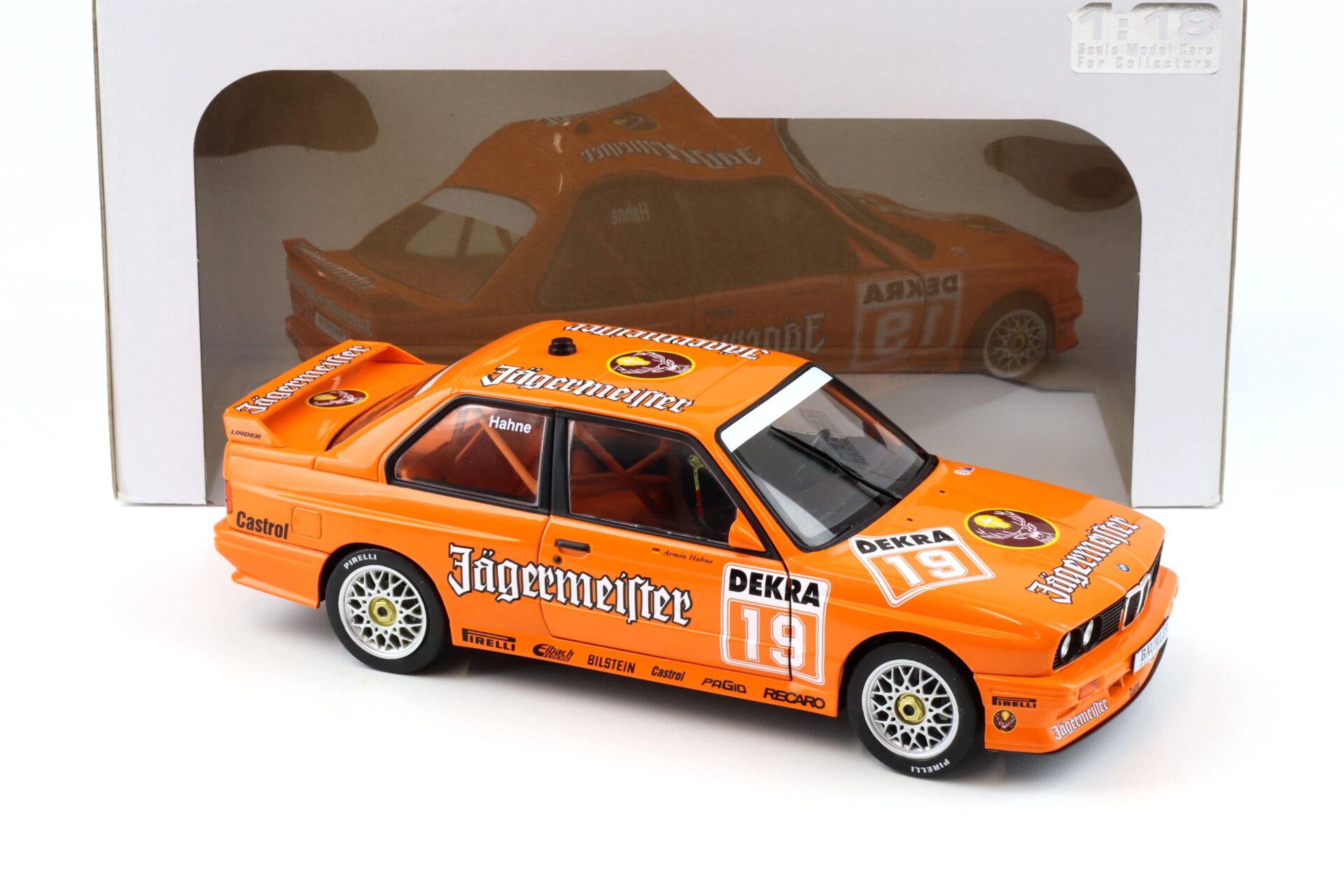 1:18 Solido BMW M3 E30 DTM 1992 Hahne #19 Jägermeister