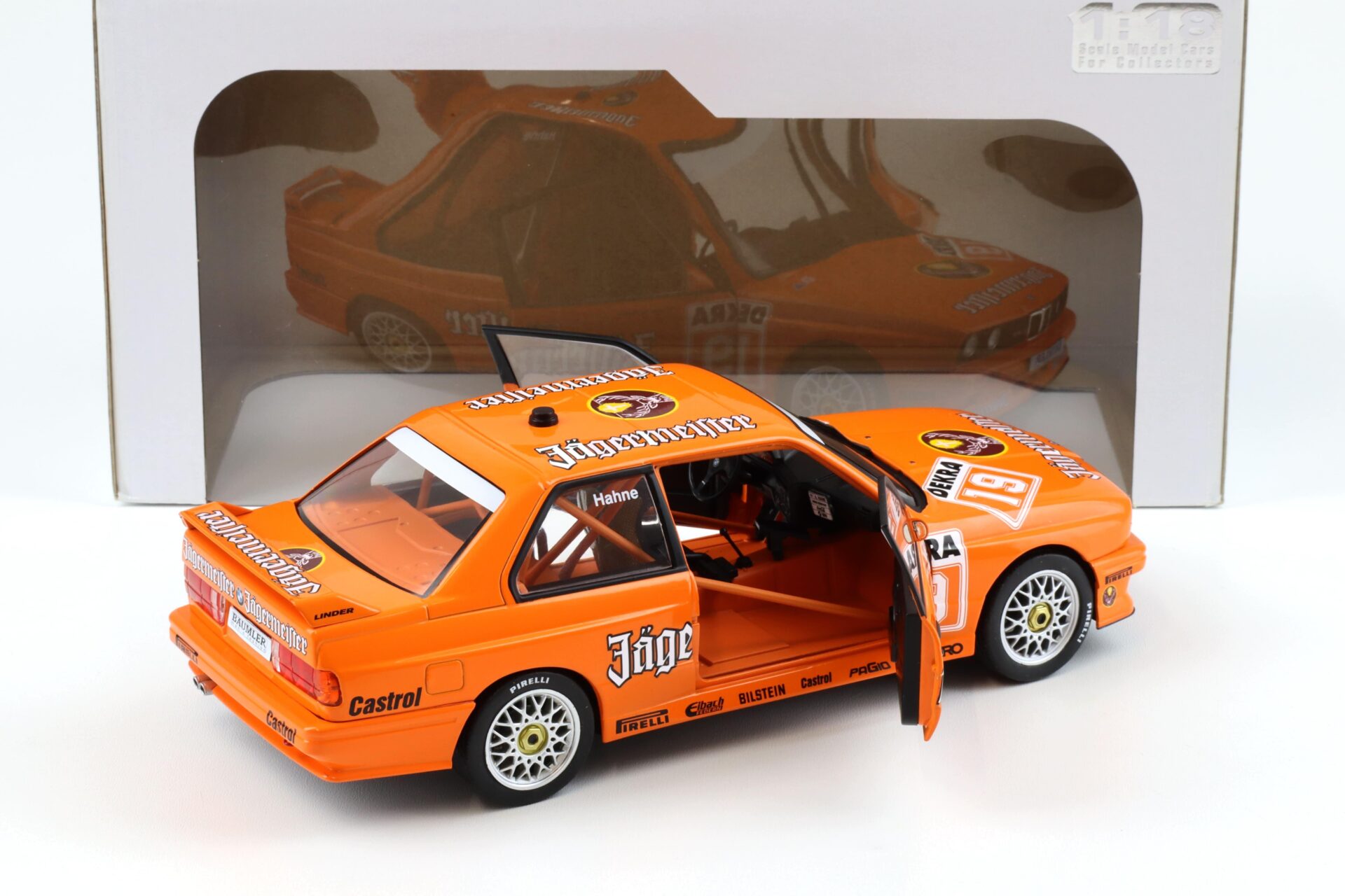 1:18 Solido BMW M3 E30 DTM 1992 Hahne #19 Jägermeister