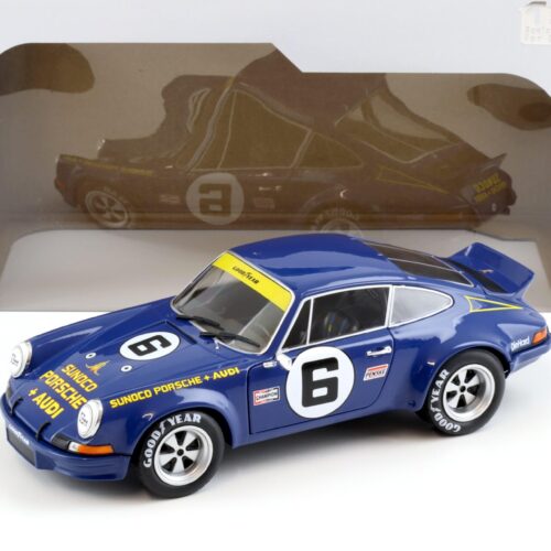 1:18 Solido Porsche 911 RSR 24h of Daytona 1973 #6 Sunoco blue