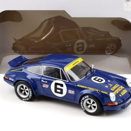 1:18 Solido Porsche 911 RSR 24h of Daytona 1973 #6 Sunoco blue