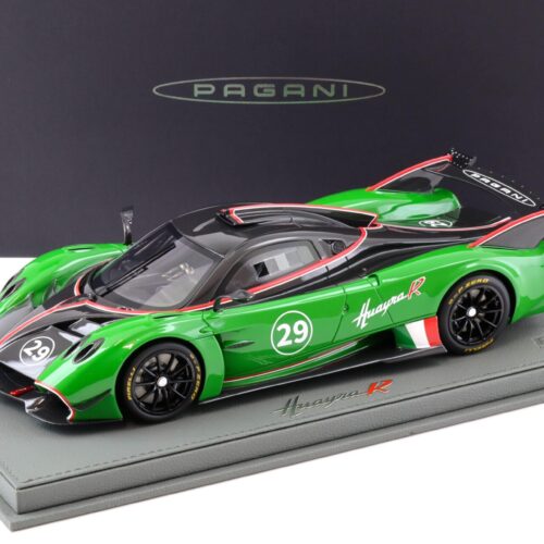 1:18 BBR Pagani Huayra R Gloss black Carbon/ verde prato - Limited 100 pcs. - Image 1