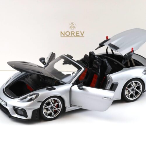 1:18 Norev Porsche 718 Spyder RS Weissach Package 2023 GT-silver metallic