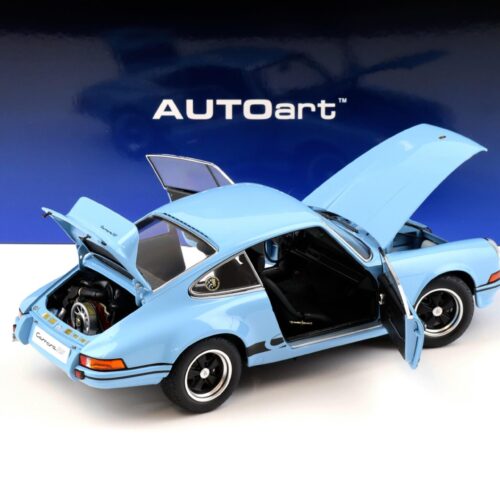 1:18 AUTOart Porsche 911 Carrera RS 2.7 Gulf blue/ black stripes 78032