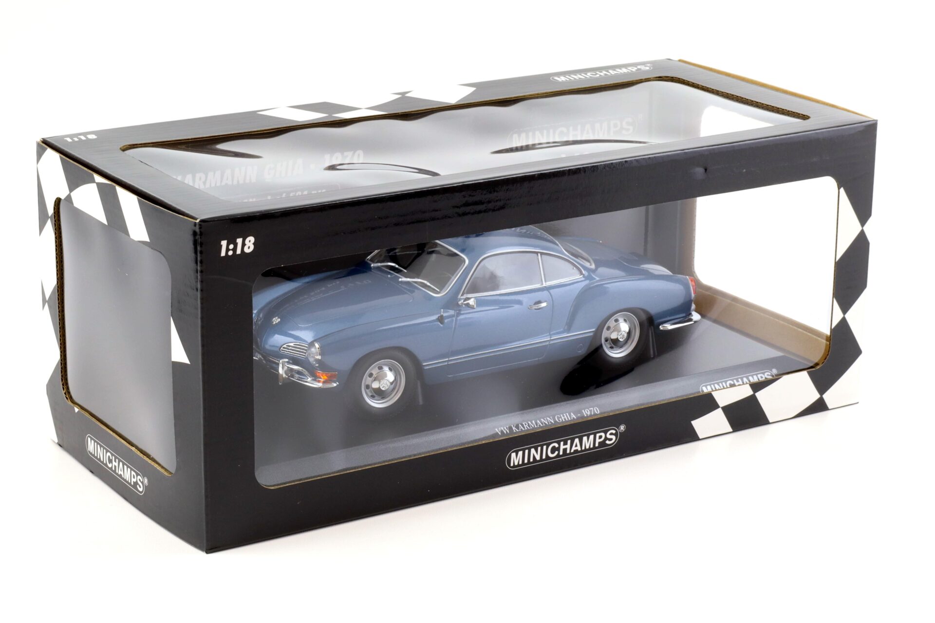 1:18 Minichamps VW Karmann Ghia Coupe 1970 blue metallic