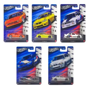 1:64 Hot Wheels 2025 Silver Series BMW M SET 5 pcs. GRT01-979N BMW M5, M1, M3