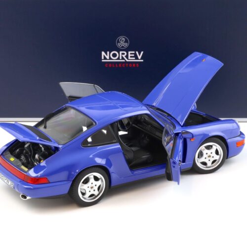 1:18 Norev Porsche 911 (964) Carrera 4 Coupe 1990 Maritim blue - Limited 504 pcs.