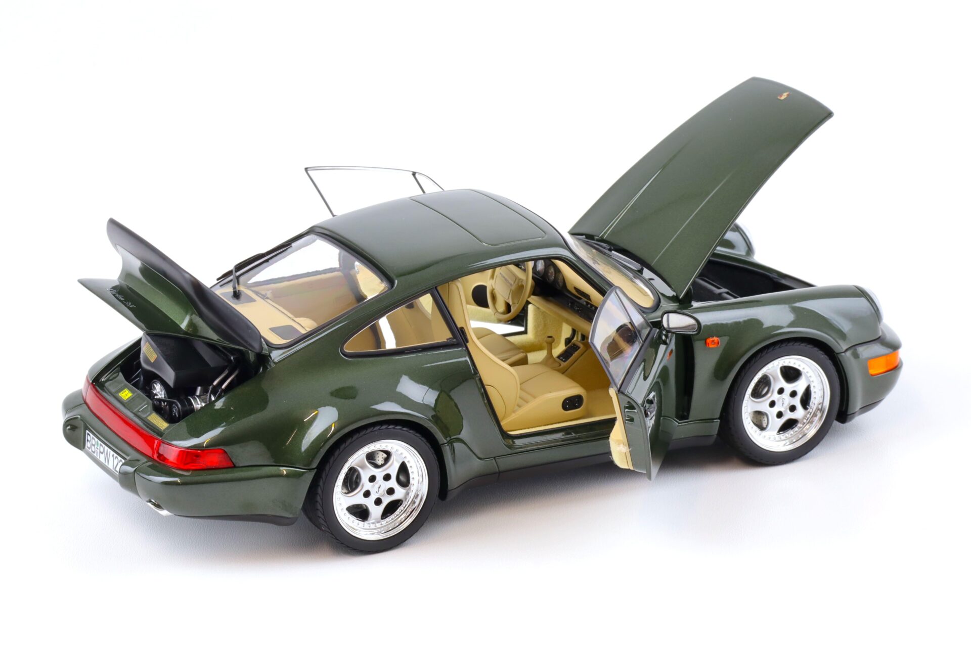 1:18 Norev Porsche 911 964 Turbo 3.6 Coupe 1993 Oak green metallic - Limited 999 pcs.