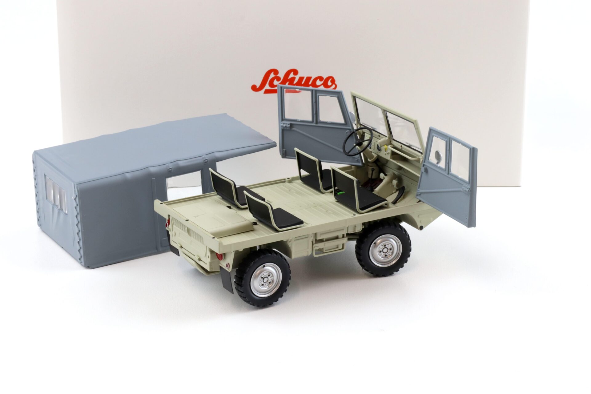 1:18 Schuco Styr-Puch Halfinger 4x4 beige/ grey