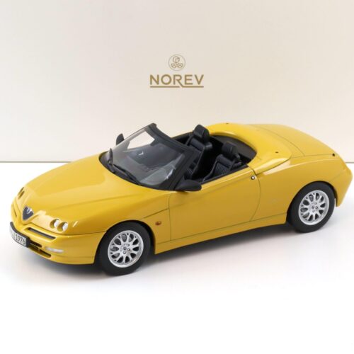 1:18 Norev Alfa Romeo Spider 2.0 T.Spark 1999 with Softtop Zoe yellow - Limited 150 pcs.