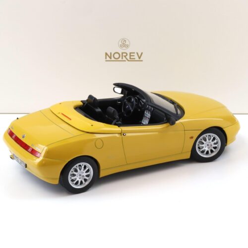1:18 Norev Alfa Romeo Spider 2.0 T.Spark 1999 with Softtop Zoe yellow - Limited 150 pcs.