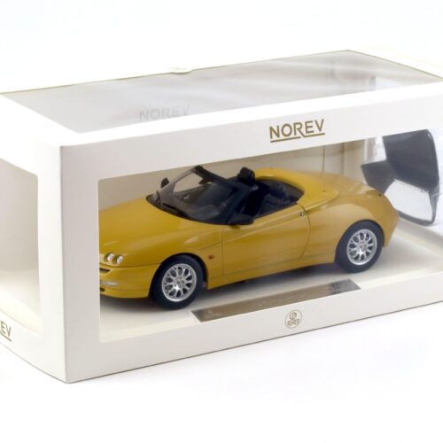 1:18 Norev Alfa Romeo Spider 2.0 T.Spark 1999 with Softtop Zoe yellow - Limited 150 pcs.