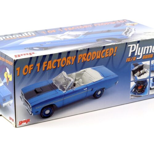 1:18 GMP 1970 Plymouth Road Runner Convertible 1 of 1 Factory Produced blue