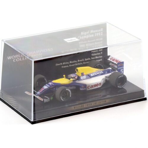 1:43 Minichamps F1 Williams Renault FW14B Nigel Mansell World Champion 1992 Finish Line