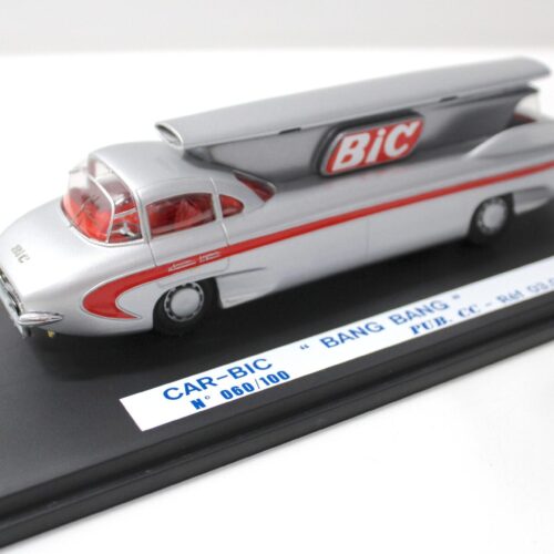 1:43 PUB.CC CAR-BIC "BANG-BANG" Advertising caravan cycle race 1955 silver