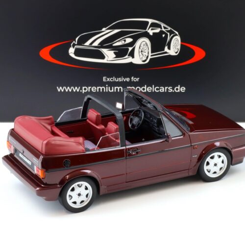 1:18 Norev VW Golf 1 Cabriolet Etienne Aigner 1990 Bordeaux red metallic - Limited 750 pcs.