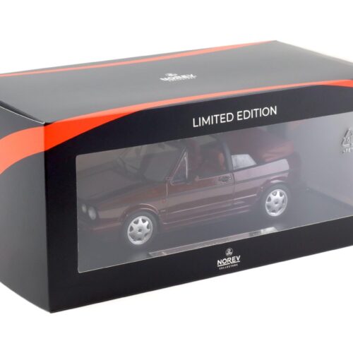 1:18 Norev VW Golf 1 Cabriolet Etienne Aigner 1990 Bordeaux red metallic - Limited 750 pcs.